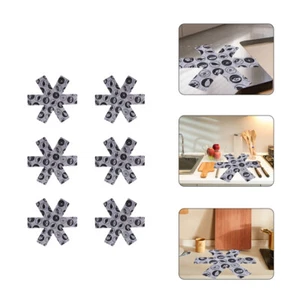 6 Pcs Pot Holder Heat Resistant Mat for Air Fryer Hot Pots and Pans - Picture 1 of 12