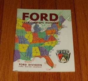 1952 Ford Passenger Car Owners Operators Manual Mainline Customline Crestline - Picture 1 of 1