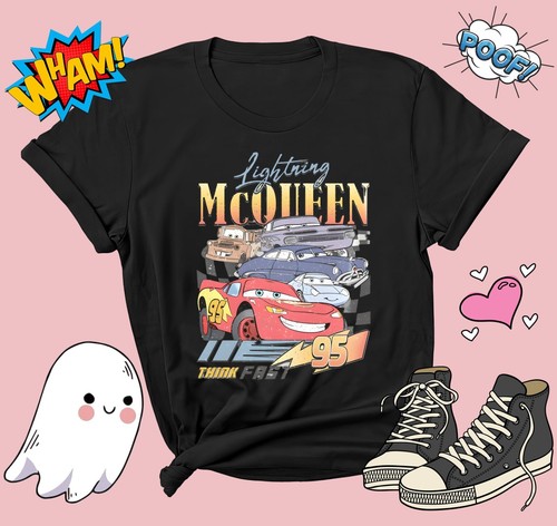 ALEXANDER MCQUEEN T shirt Lightning McQueen Piston Cup uomo donna unisex G722