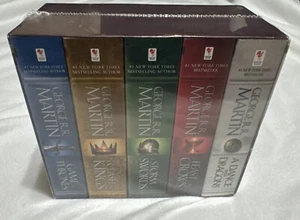 SEALED Song of Ice & Fire Game of Thrones 5 Book Set George R.R. Martin NEW - Picture 1 of 9