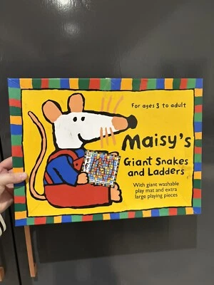 Vintage 2000s Maisy's Giant Snakes & Ladders Game Cleanable Play mat 3yrs+ Mouse - Image 1 of 3