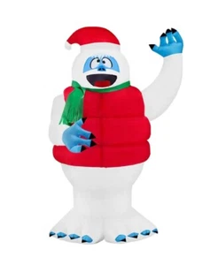 6' Bumble with Santa Hat y Chaleco Rojo Inflable de Navidad de Gemmy - Imagen 1 de 3