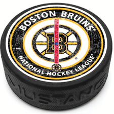 Boston Bruins Center Ice 3-D Engraved Nhl Collector's Puck w/Embossed Finish