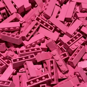 LEGO Rosa Oscuro 1x4 Ladrillo (3010) - 100 Piezas Nuevas - Ladrillos de Construcción - Imagen 1 de 4