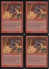 MTG: LACCOLITH TITAN Nemesis RARE; played, Excellent condition x4