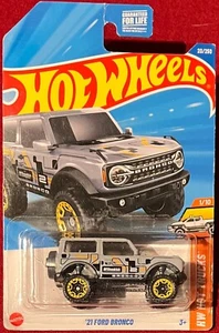 HOT WHEELS HOT TRUCKS '21 FORD BRONCO GRAY 20/250. SEE COMBINED OFFERS! - Picture 1 of 1