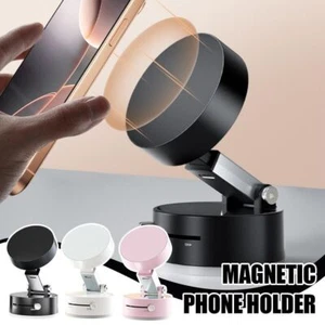Vacuum Magnetic Suction Cup Car Phone Holder Stand Car Mount 360° Rotation NEW - Zdjęcie 1 z 17