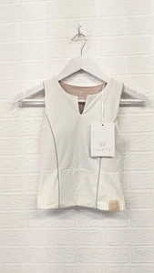 Lagatta Premium Activewear Sleeveless Top XS BNWT Cream Built In Support - Picture 1 of 6