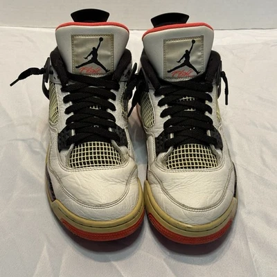 Air Jordan 4 Retro Pale Citron/Bright Crimson, 2019, talla 10,5 Foto 1 de 4