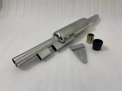 Silencieux d'échappement vide pour bouteille courte chromée Royal Enfield... - Photo 1/4