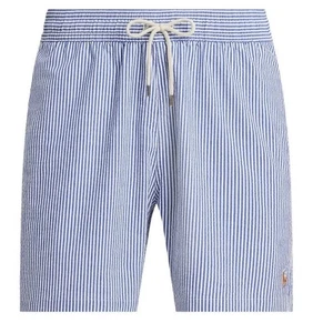 Polo Ralph Lauren Herren Large Traveler klassische Badehose Royal Seersucker 5,75 Zoll - Bild 1 von 6