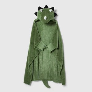 PILLOWFORT Plush Faux Fur Triceratops Dinosaur Hooded Blanket 40"x50" TARGET $22 - Picture 1 of 11