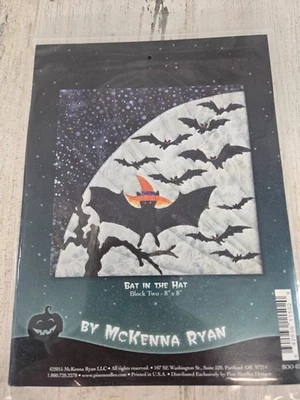 Halloweenies patrón de edredón piezas murciélago en el sombrero McKenna Ryan bloque dos Foto 1 de 3