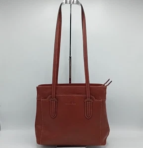 Gianni Conti shoulder Handbag Women's Brown Two zipped Compartments FLT-FPL - Picture 1 of 10