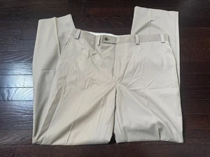 Calvin Klein Mens Flat Front Khaki Pants Style Size 36x32 - Picture 1 of 2