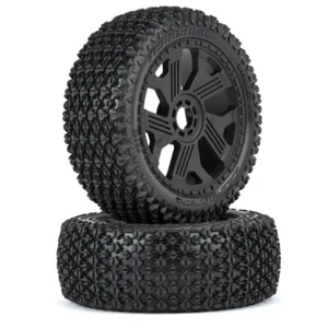 Duratrax # 564710 1/8 Thrasher F/R Buggy Tires MTD 17mm Black Ripper Wheel (2) - Picture 1 of 1