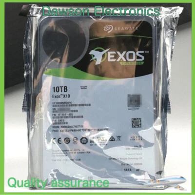 ST10000NM0016 SEAGATE Enterprise 10TB Exos X10 7.2K 3.5''  6Gb/s SATA Hard Drive - Image 1 of 4