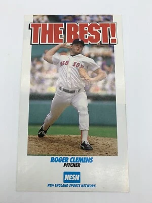Calendario de bolsillo grande 1988 Boston Red Sox MLB béisbol - Roger Clemens & Boggs   Foto 1 de 4
