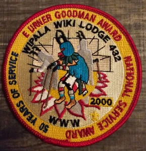 OA Wipala Wiki Lodge 432 r5- National Service & E Urner Goodman Award - 50 Years - Picture 1 of 1