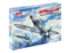 Spitfire LF.IXE WWII Soviet Air Fighter 1/48 Scale Plastic Model Kit ICM 48066 - Picture 1 of 11