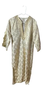 Indianer Kleid weiß mit goldenen Details Handarbeit? Cos Play - Bild 1 von 6