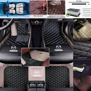 Fits For Mazda Luxury Car Floor Mats All Models Waterproof Non-slip Car Carpets - Imagen 1 de 19