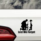Lest We Forget Military Funny Car/Window/Mirror Bumper Soldier Sticker
