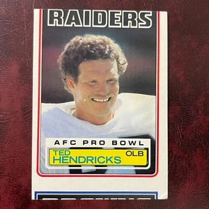 1983 Topps Set TED HENDRICKS JOE DELAMIELLEURE MISCUT CARD 302 RAIDERS BROWNS EX - Bild 1 von 2