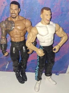 Figura de acción WWE Roman Reigns & Rob Gronkowski Mattel Elite lucha libre Gronk NFL - Imagen 1 de 5