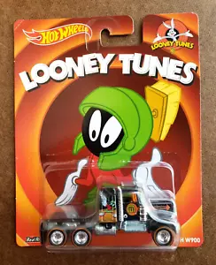 2014 Hot Wheels '75 KENWORTH W900 Black 1:64 MARVIN THE MARTIAN LOONEY TUNE DDRR - Picture 1 of 15