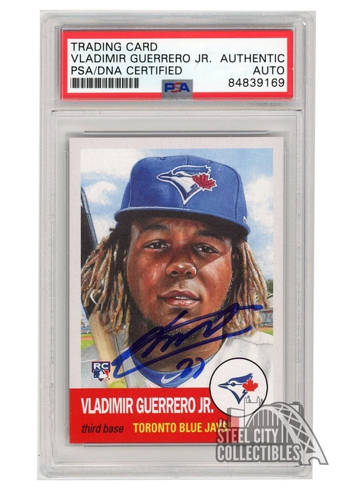 Vladimir Guerrero Jr 2019 Topps Living Autographed Rookie Card #179 - PSA/DNA - Image 1 of 1