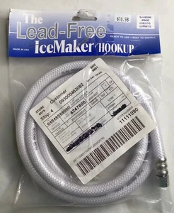 LEAD-FREE ICEMAKER HOOKUP S#49599 5' Water Supply Line for Ice Maker-Open Pkg - Picture 1 of 2