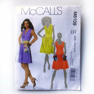 McCalls 6109 Sleeveless Stretch Knit Dress Misses 4-12 Uncut Sewing Pattern - Picture 1 of 5