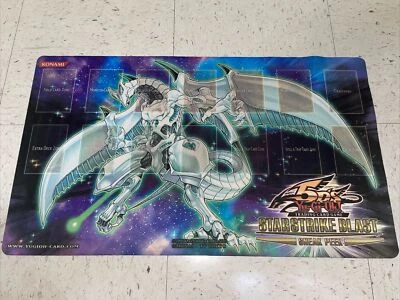 YUGIOH 2010 STARSTRIKE BLAST SNEAK PEEK PLAYMAT SHOOTING STAR DRAGON BRAND NEW - Image 1 of 4