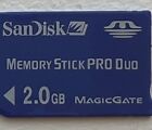 Sandisk 2Gb Memory Stick Pro Duo Magic Gate Memory card - Blue