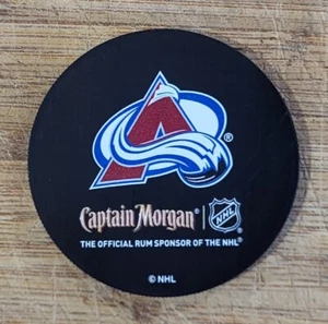 Captain Morgan Puck Coaster NHL Colorado Avalanche - Picture 1 of 1