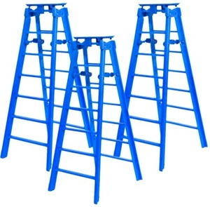 Set of 3 Blue Ladders for WWE & AEW Wrestling Action Figures - Picture 1 of 1