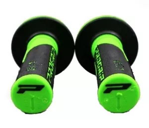 PRO GRIP 801 FLO GREEN HANDLEBAR MOTOCROSS GRIPS KAWASAKI KXF KX250F 2004 - 2024 - Picture 1 of 3