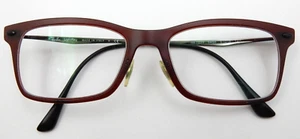 RAY-BAN LIGHTRAY RB 7039-5456 EYEGLASSES RED WITH GUNMETAL TEMPLES 51-18-140 - Picture 1 of 12