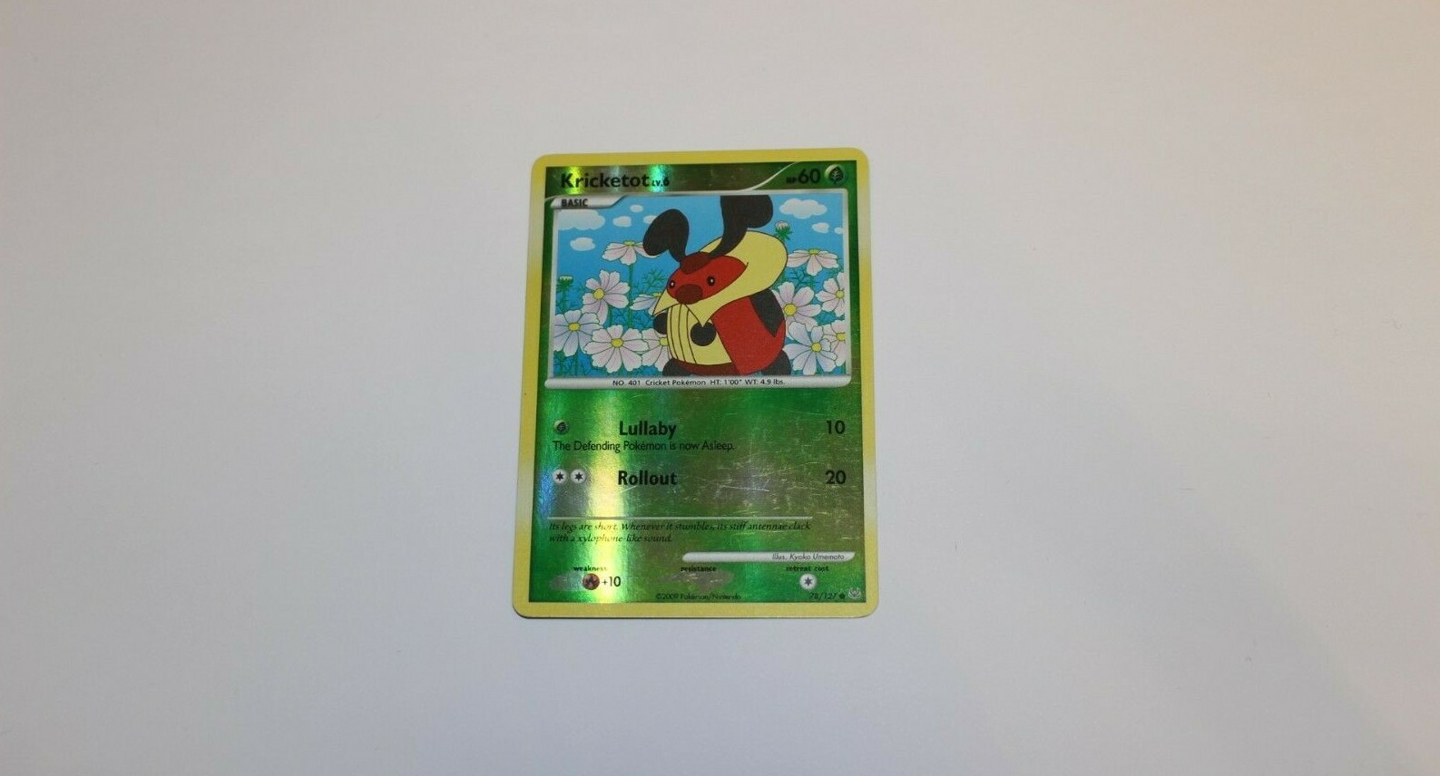 Kricketot - pokemon platinum 78/127 light play reverse holo