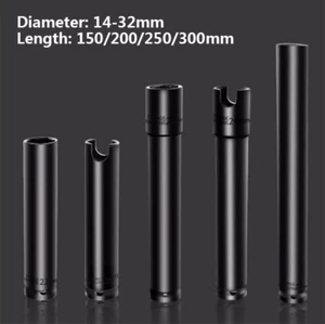 1x 1/2" Drive 150/200/250/300mm Extra Deep Socket Pneumatic Hex Electric Wrench - Picture 1 of 4