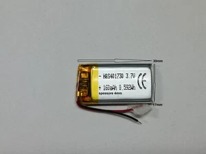 batteria ricaricabile LiPo 3.7 v 160 mha 401730 tipo B arduino elettronica - Foto 1 di 3