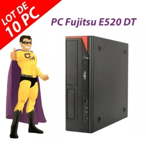 Lot x10 PC Fujitsu Esprimo E520 DT Intel G3220 RAM 4Go Disque 250Go Windows 10 - Photo 1/6