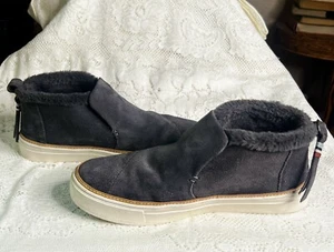 TOMS • SCARPA SNEAKER PAXTON SLIP ON CHUKKA • camoscio blu • taglia 8 • donna - Foto 1 di 11
