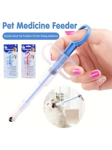 1Pc Pet Medicine Feeder Syringe Pill Shooter Dual-Use Soft Tip Dispenser Tool Uk - Picture 1 of 5