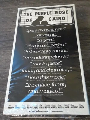 The Purple Rose Of Cairo VHS 1985 Mia Farrow Woody Allen b26 - Image 1 of 3