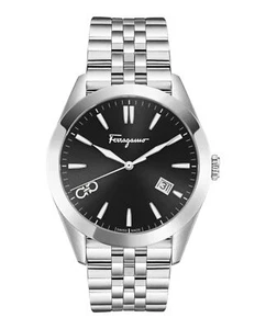 Ferragamo Mens Stainless Steel 42mm Bracelet Fashion Watch - Picture 1 of 4