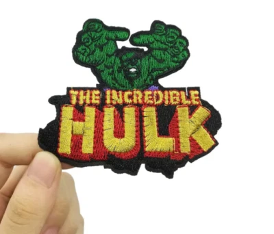 THE INCREDIBLE HULK - Character Logo - Embroidered Sew/Iron On Patch - Image 1 of 2
