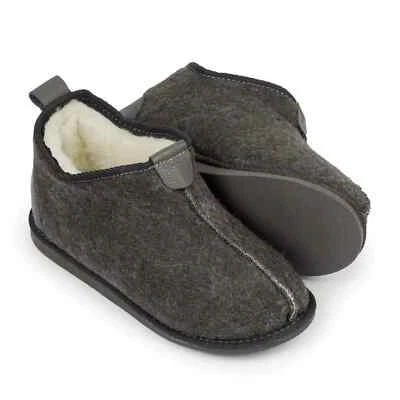 Womens Natural Wool Boots Slippers Felt Ankle Booties Warm Foot Home Shoes - Image 1 of 2