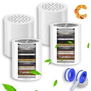 20-Stage High Output Shower Head Filter Cartridges for Hard Water, Shower Bat... - Picture 1 of 7